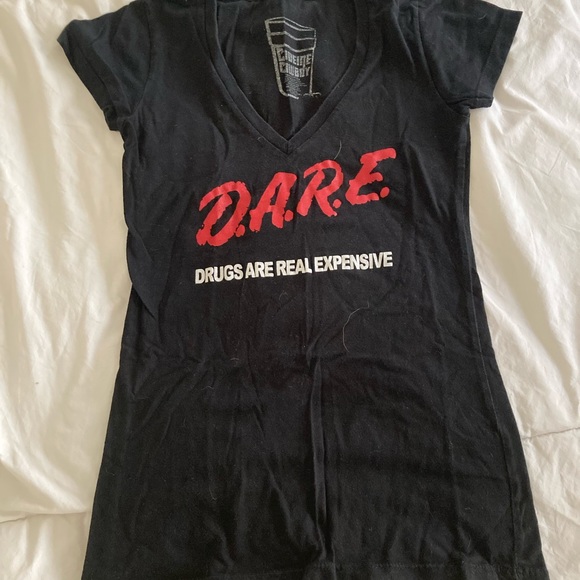 Codeine Cowboys DARE V-neck T-Shirt - Picture 2 of 3